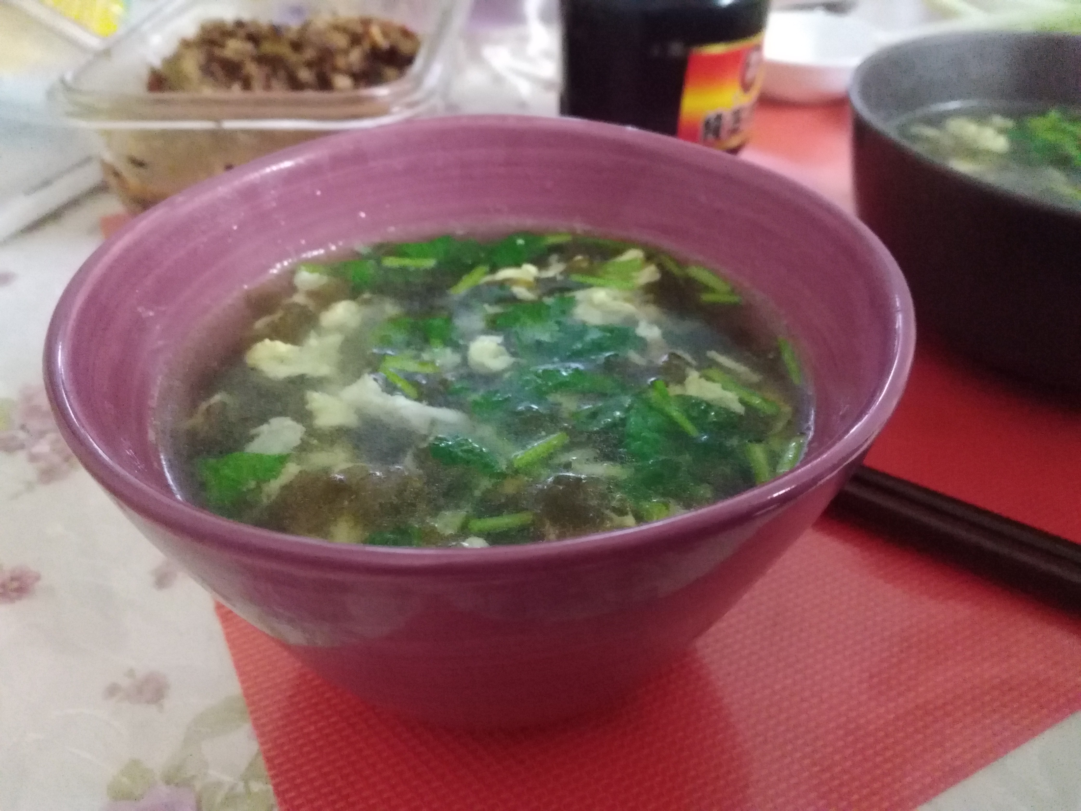 地皮菜鸡蛋汤