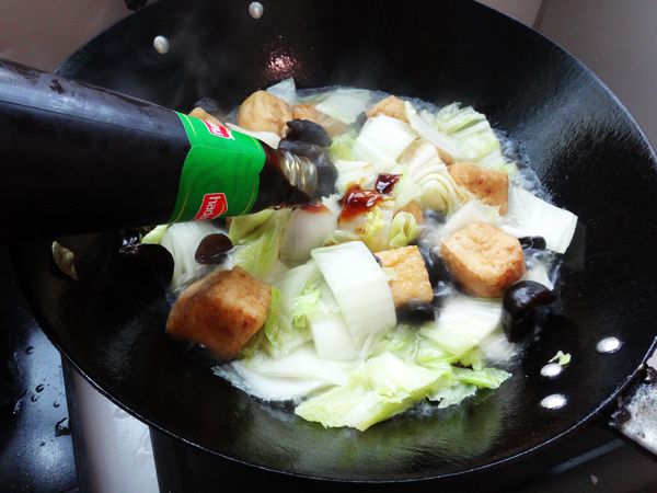 油豆腐烩白菜
