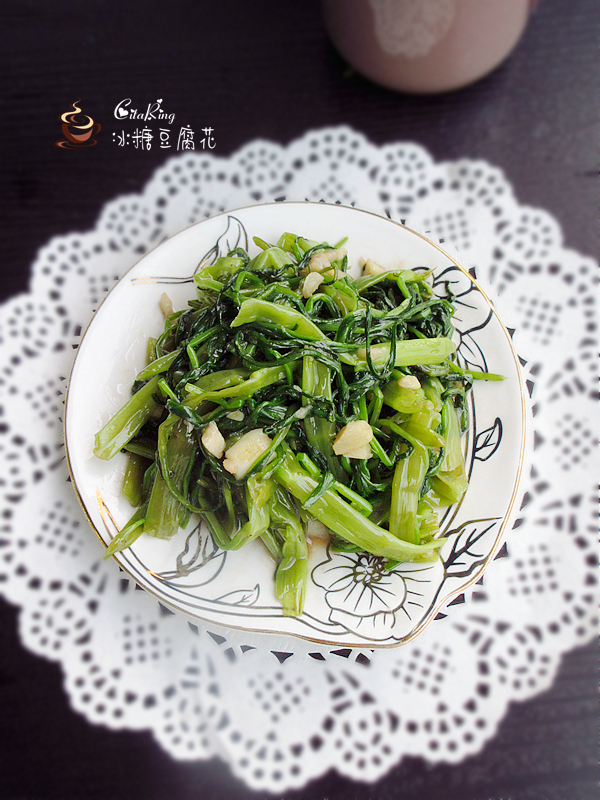 蒜蓉虾酱炒通菜