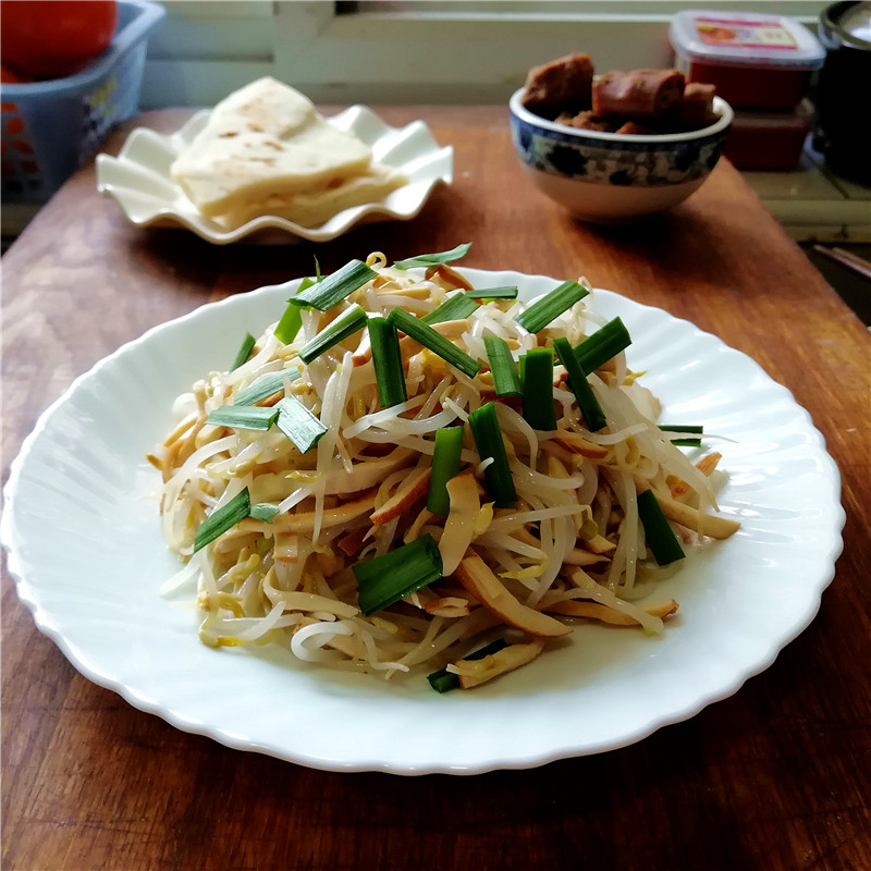 香干炒豆芽