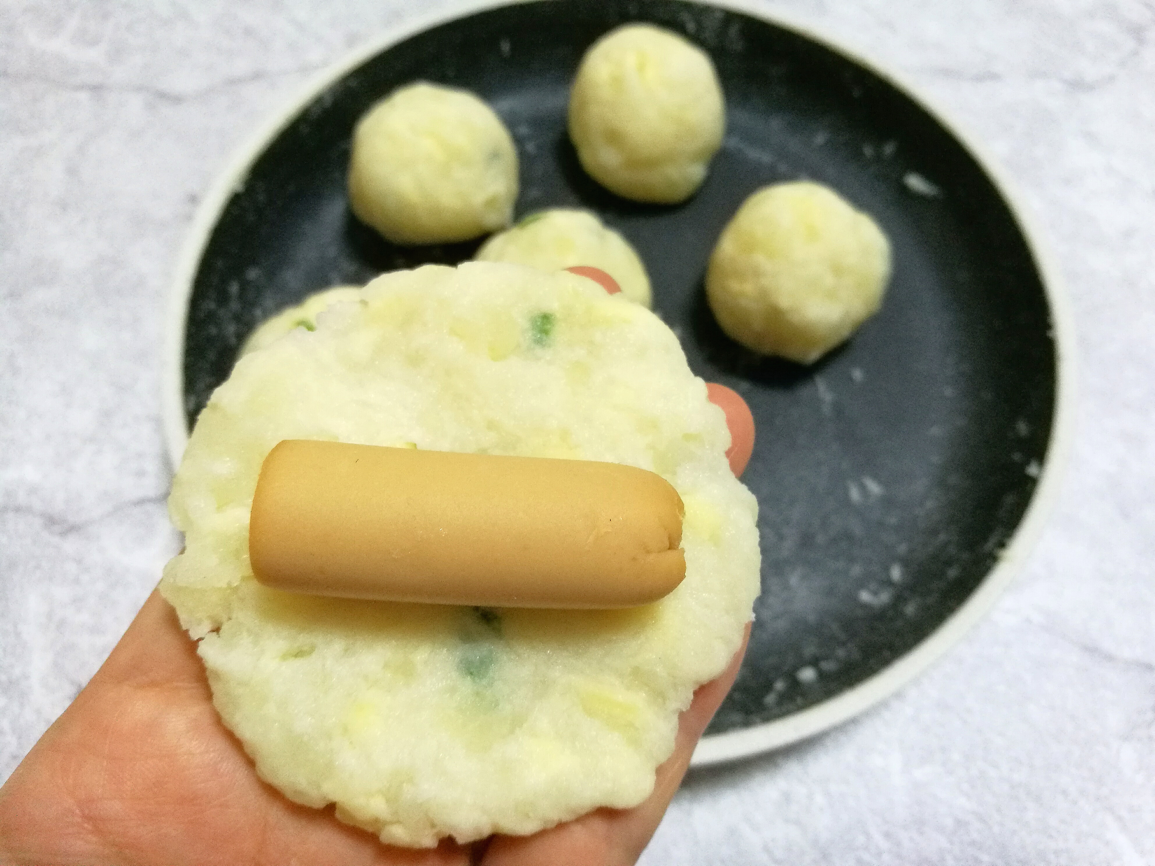 香酥土豆热狗