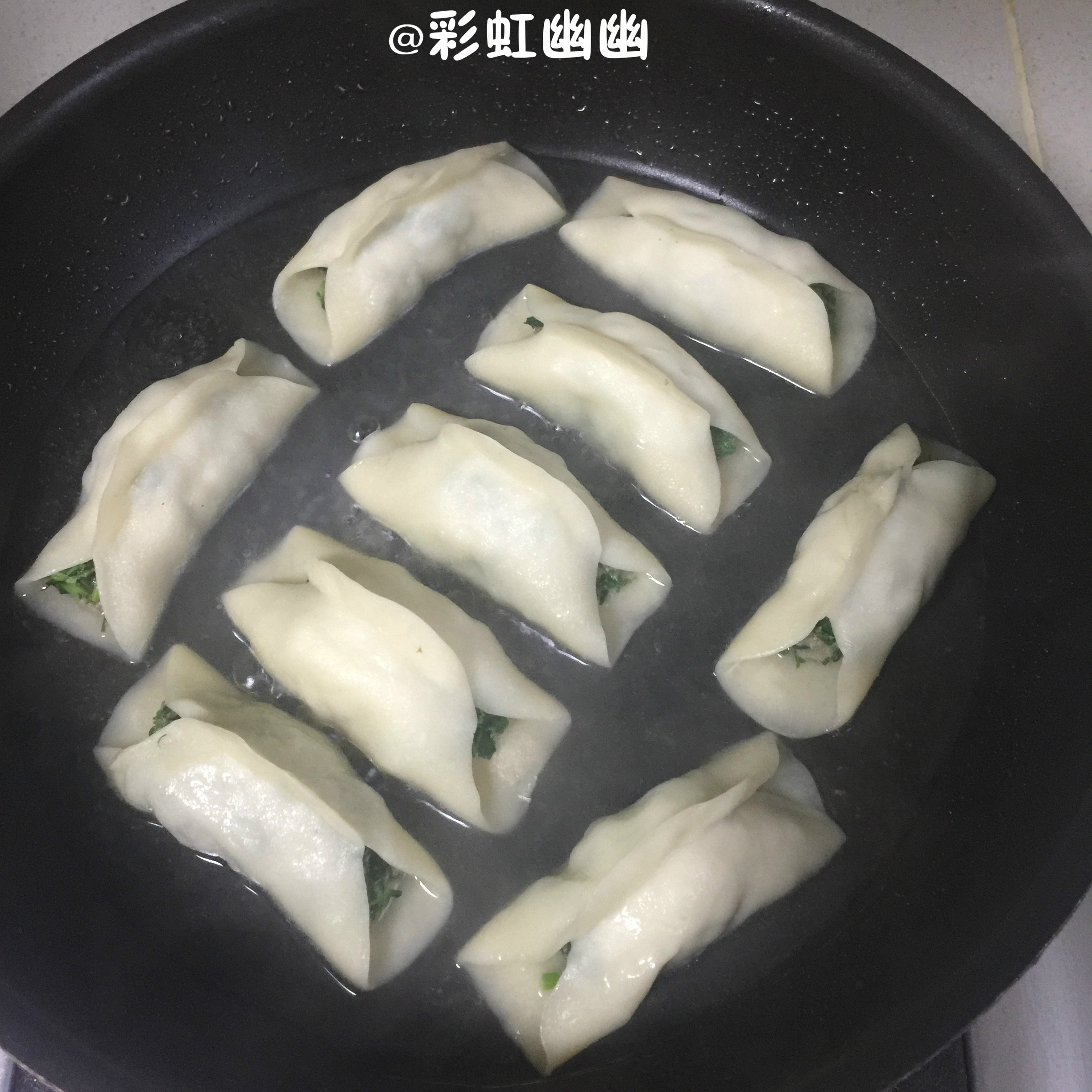 苜蓿羊肉锅贴