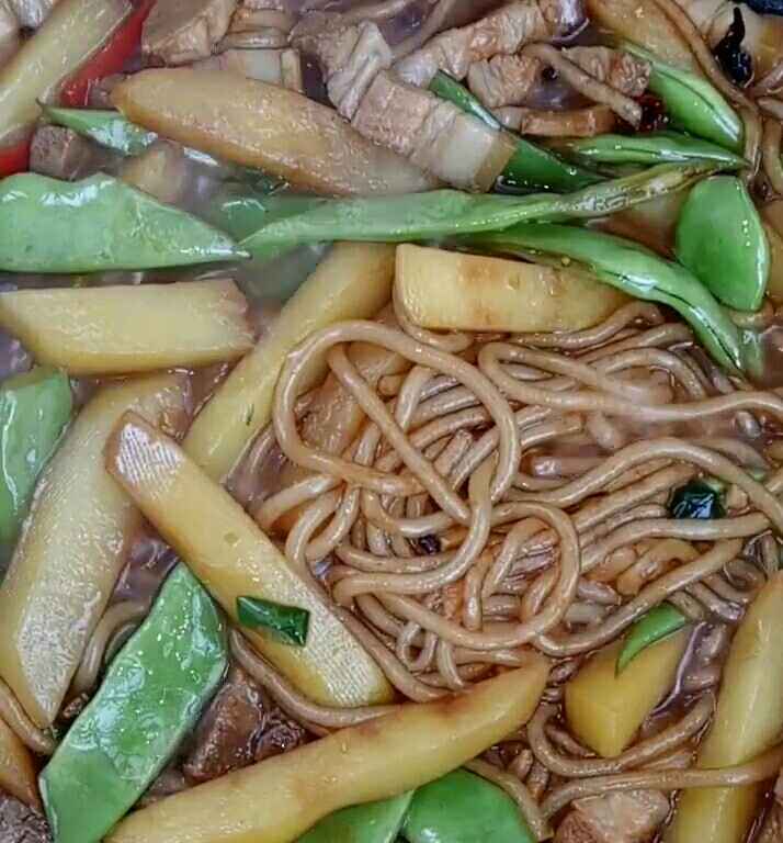 粉条炒豆角