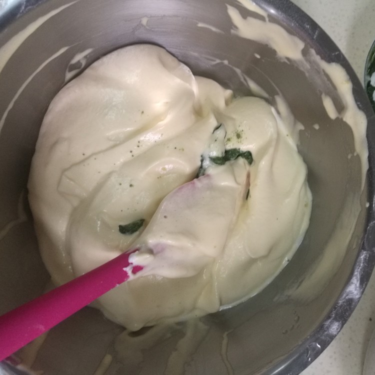 抹茶格子彩绘蛋糕