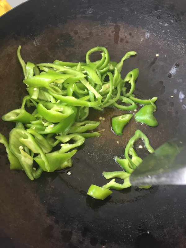 青椒炒火腿