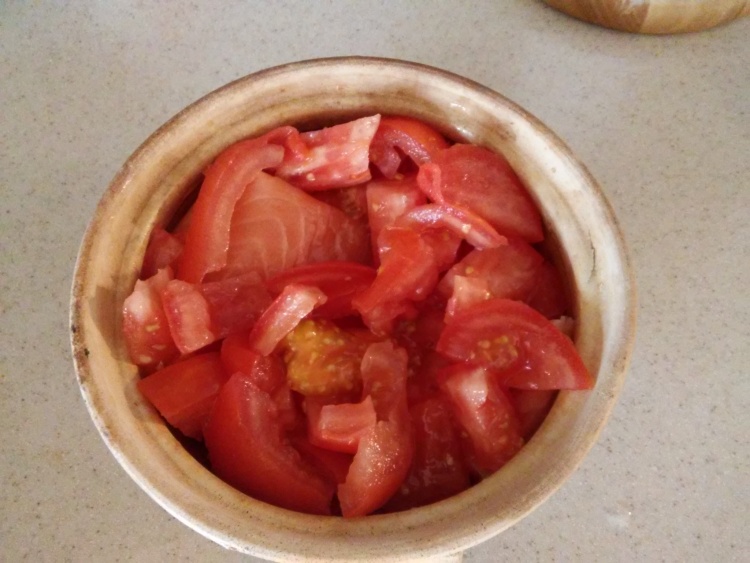 微波炉版番茄三文鱼