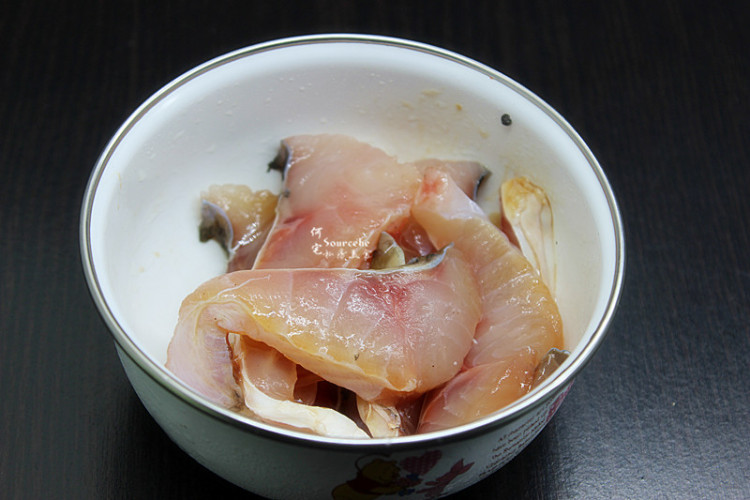 菜心鱼肉粥