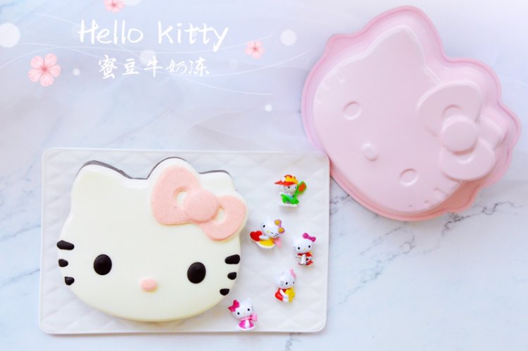 Hello kitty蜜豆牛奶