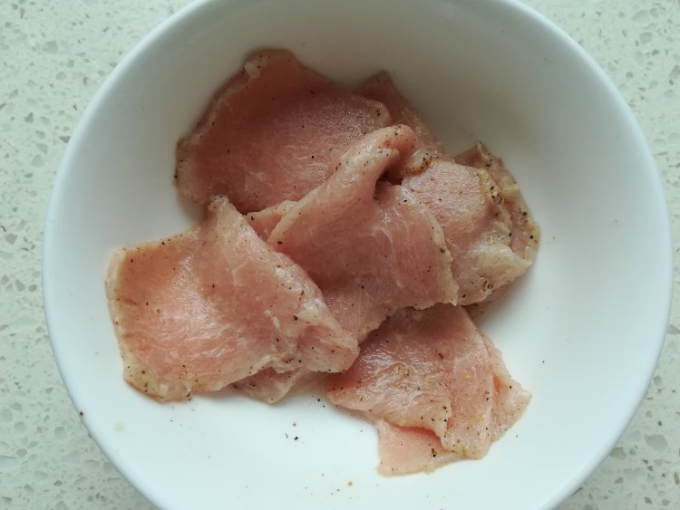豇豆炒肉片
