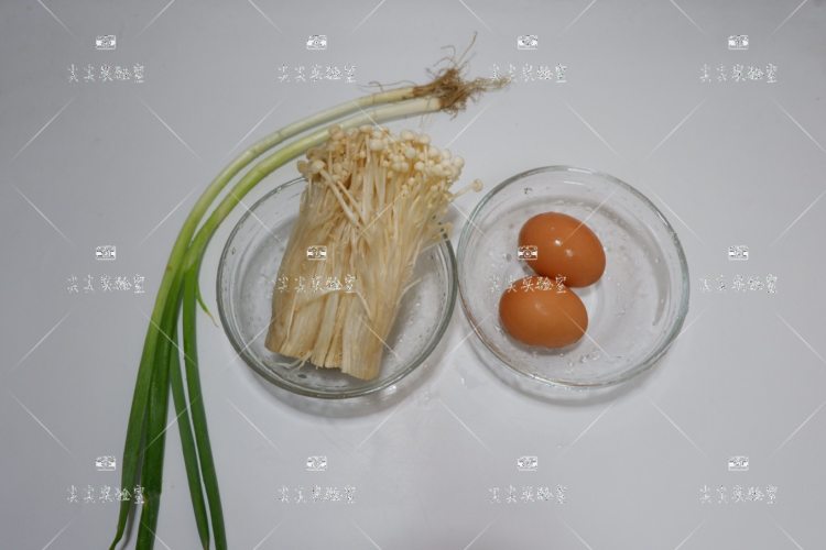 葱香蛋炒金针菇