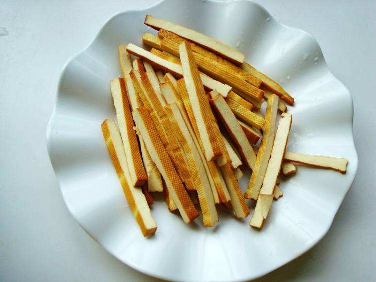 杏鲍菇炒香干