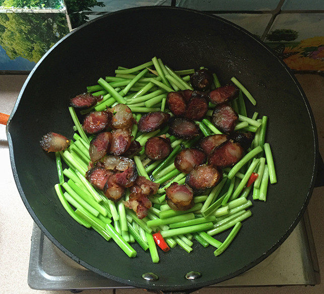 蒜薹炒腊肠