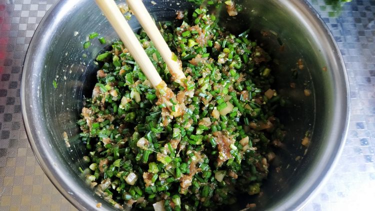 韭菜薹猪肉水饺