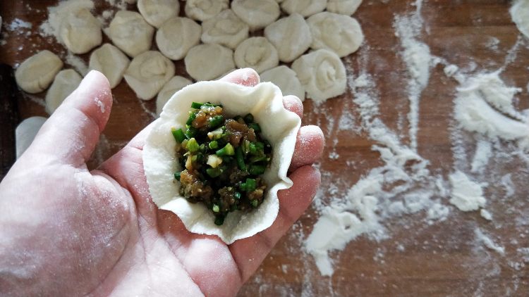 韭菜薹猪肉水饺