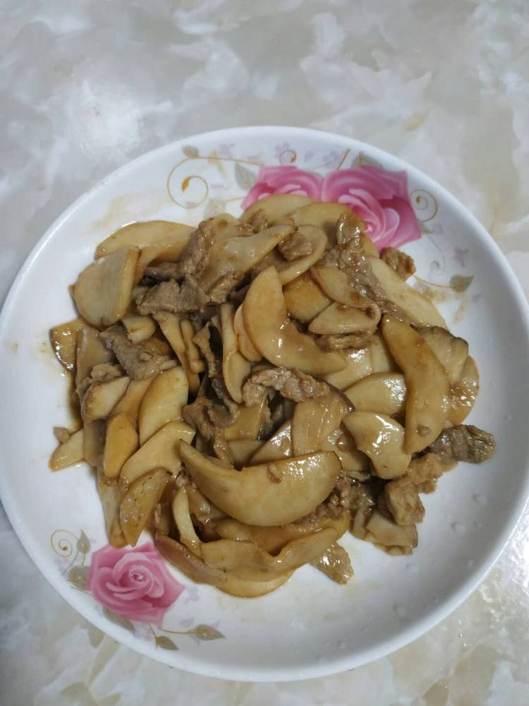 杏鲍菇炒肉片