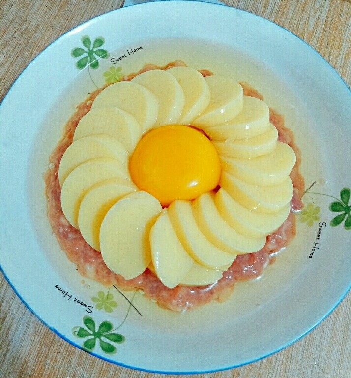 花样蒸肉末