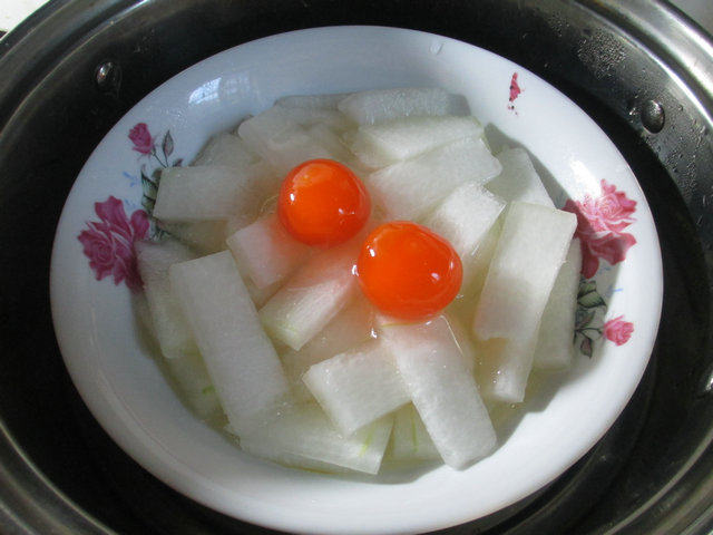 咸鸭蛋蒸冬瓜
