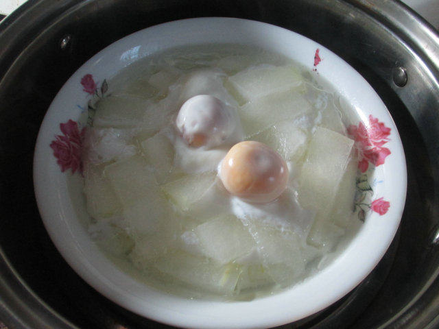 咸鸭蛋蒸冬瓜
